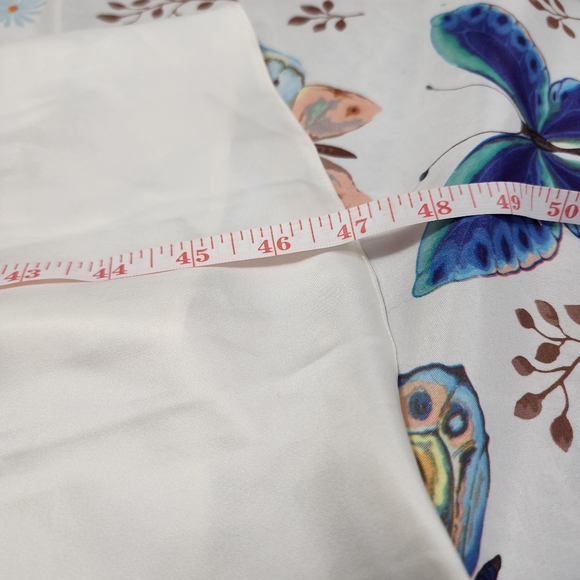 Marks and Spencer White Vintage Maxi Slip Dress size 14 with Floral Embroidary - Picture 12 of 12